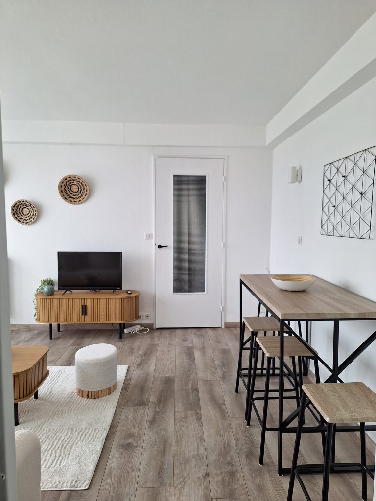 pièce de vie colocation 